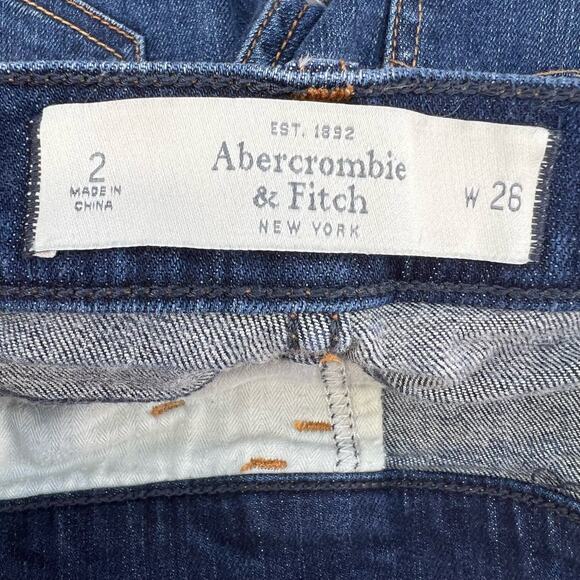 Abercrombie & Fitch Women's Jean Boyfriend Shorts Size 2 Summer Essentials - Picture 4 of 13